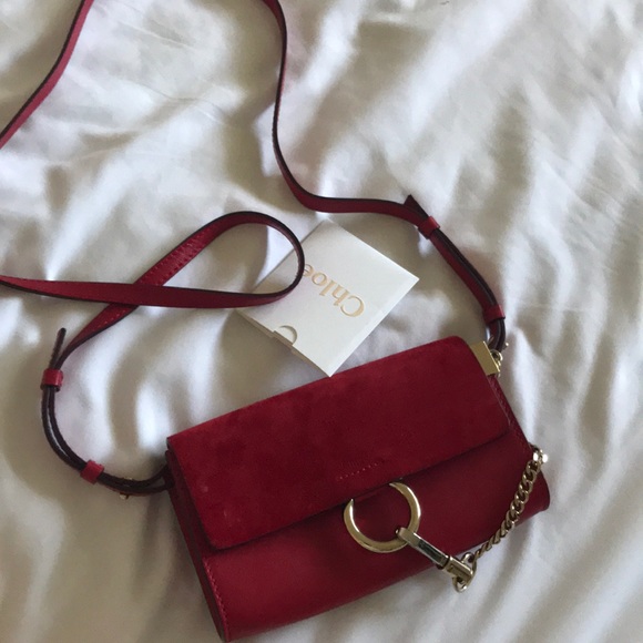 Chloe Handbags - Chloe wallet on strap in red